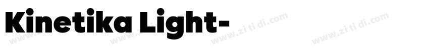 Kinetika Light字体转换